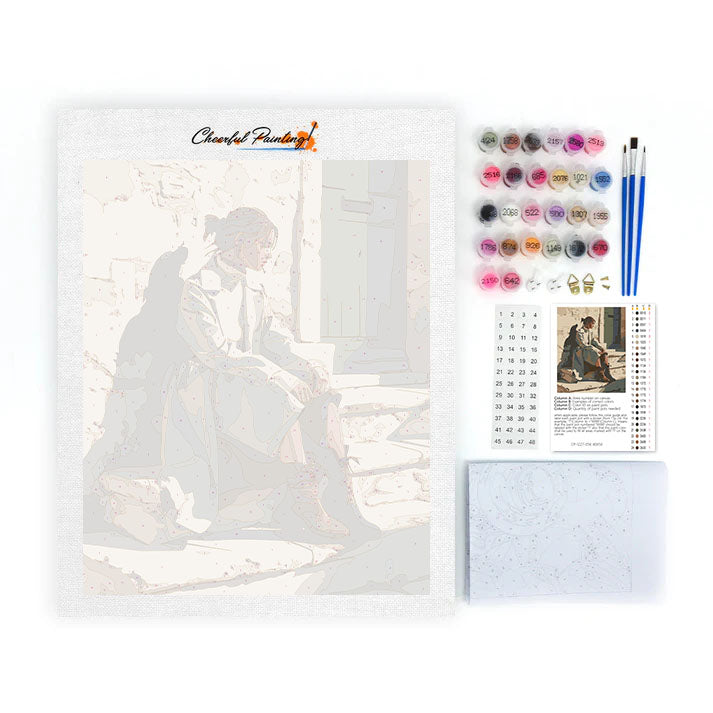 Ruhige Pause – Malen nach Zahlen