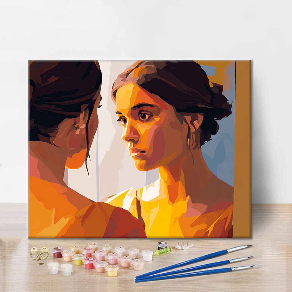 Spiegelbild – Malen nach Zahlen