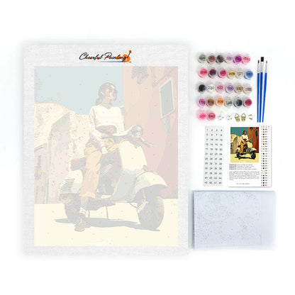 Scooter Girl – Malen nach Zahlen