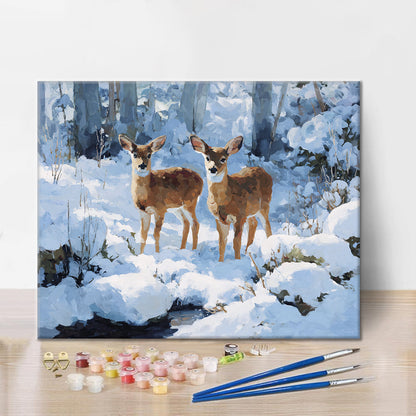 Das stille Paar – Malen nach Zahlen