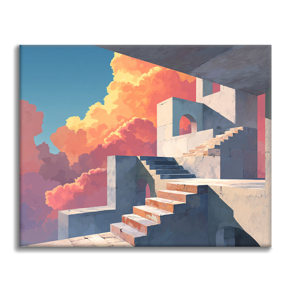 Steintreppen – Malen nach Zahlen