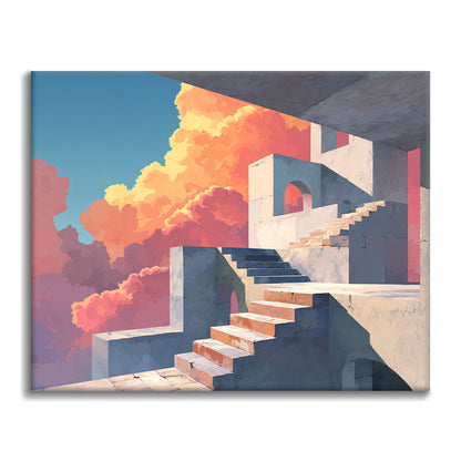 Steintreppen – Malen nach Zahlen