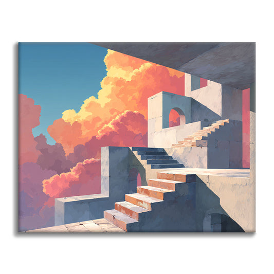 Steintreppen – Malen nach Zahlen