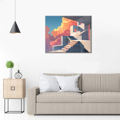 Steintreppen – Malen nach Zahlen