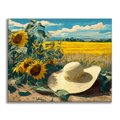 Strohhut – Malen nach Zahlen