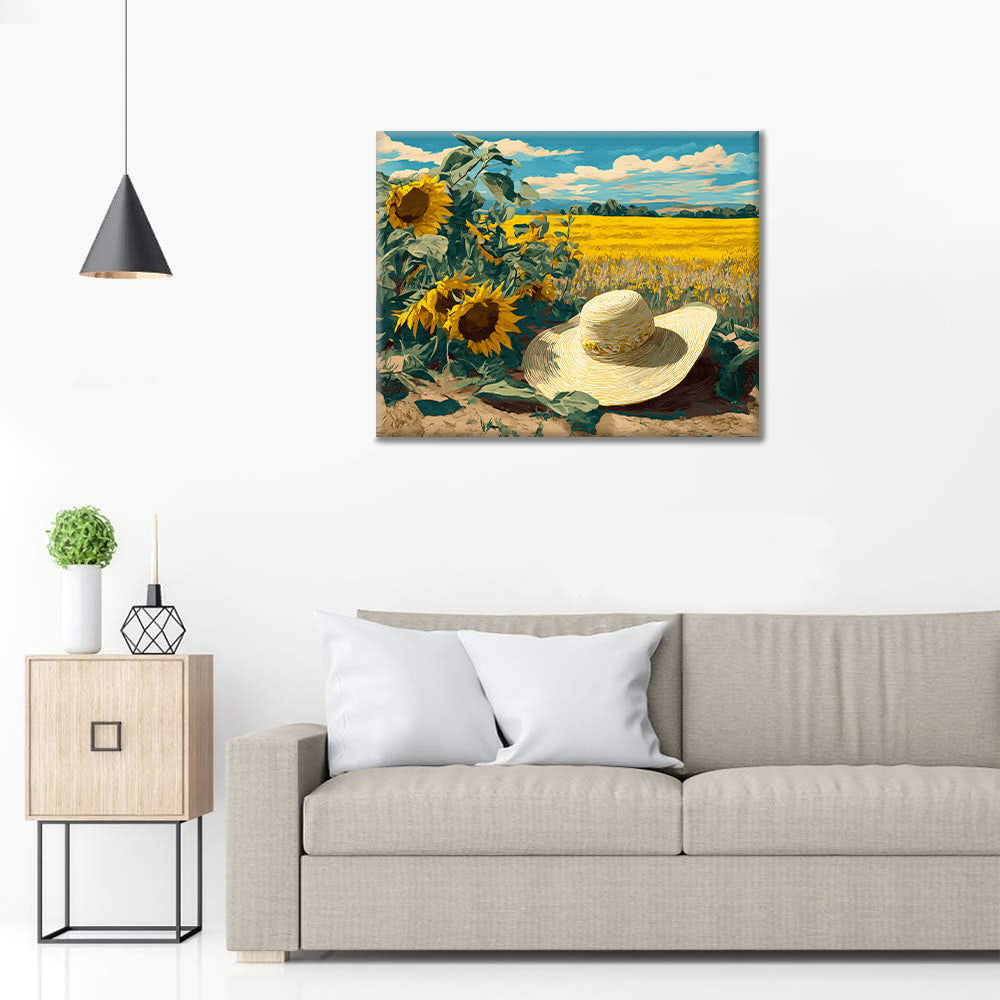 Strohhut – Malen nach Zahlen