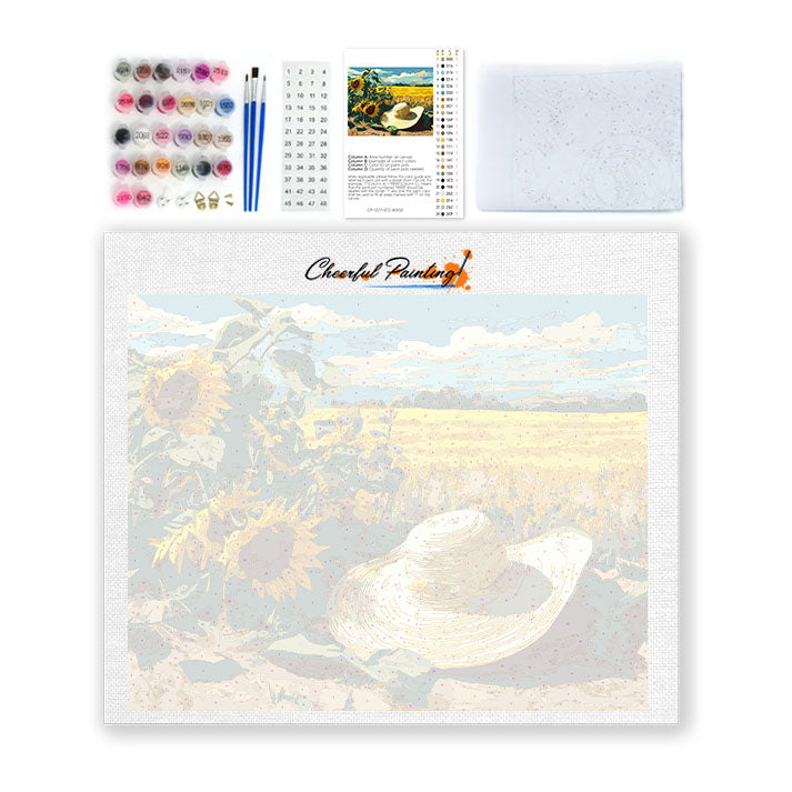 Strohhut – Malen nach Zahlen