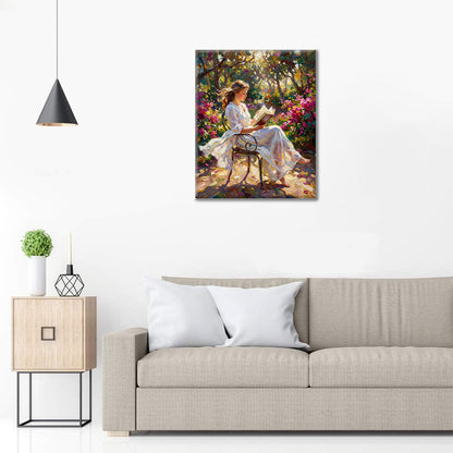 Lesen im Sonnenlicht – Malen nach Zahlen