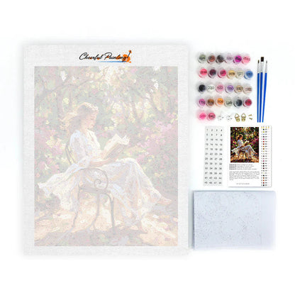 Lesen im Sonnenlicht – Malen nach Zahlen