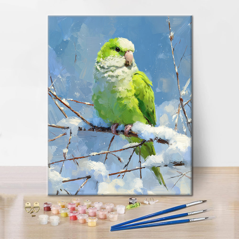 Der Papagei – Malen nach Zahlen