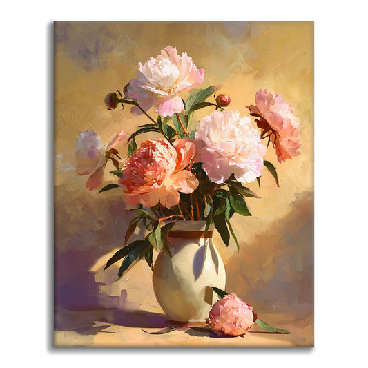 Die Pfingstrosen – Malen nach Zahlen