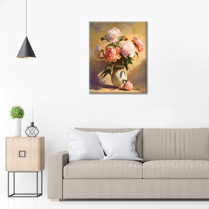 Die Pfingstrosen – Malen nach Zahlen