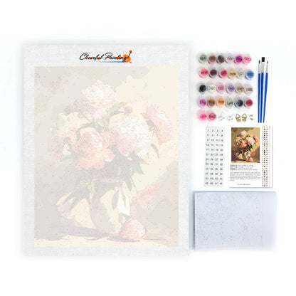 Die Pfingstrosen – Malen nach Zahlen