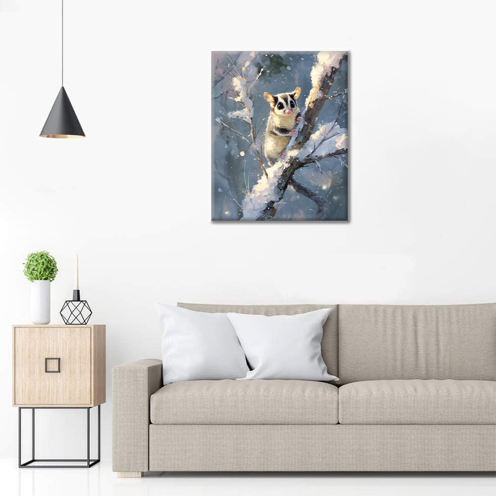 Der Gleithörnchenbeutler – Malen nach Zahlen