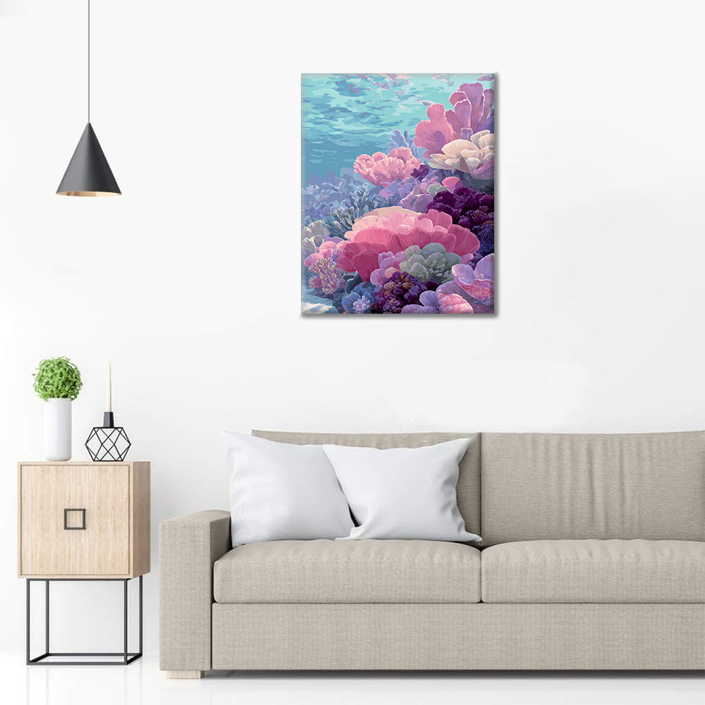 Unterwasserkorallen – Malen nach Zahlen