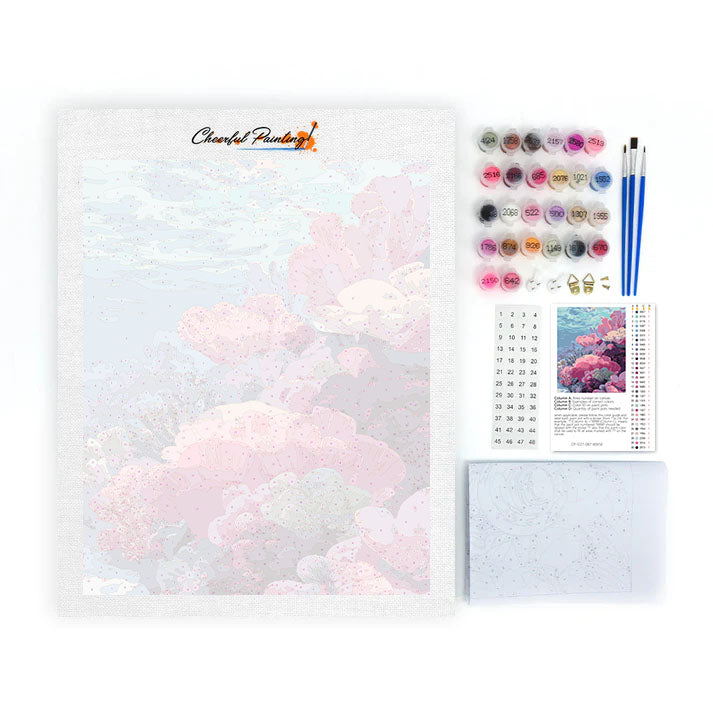 Unterwasserkorallen – Malen nach Zahlen