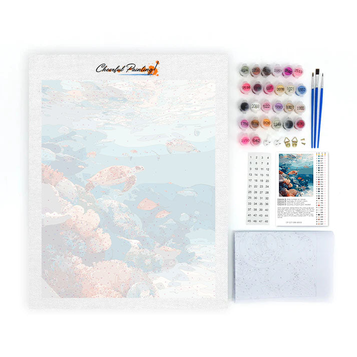 Unterwasserwelt – Malen nach Zahlen