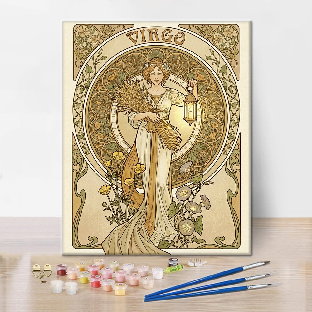 Jungfrau – Malen nach Zahlen