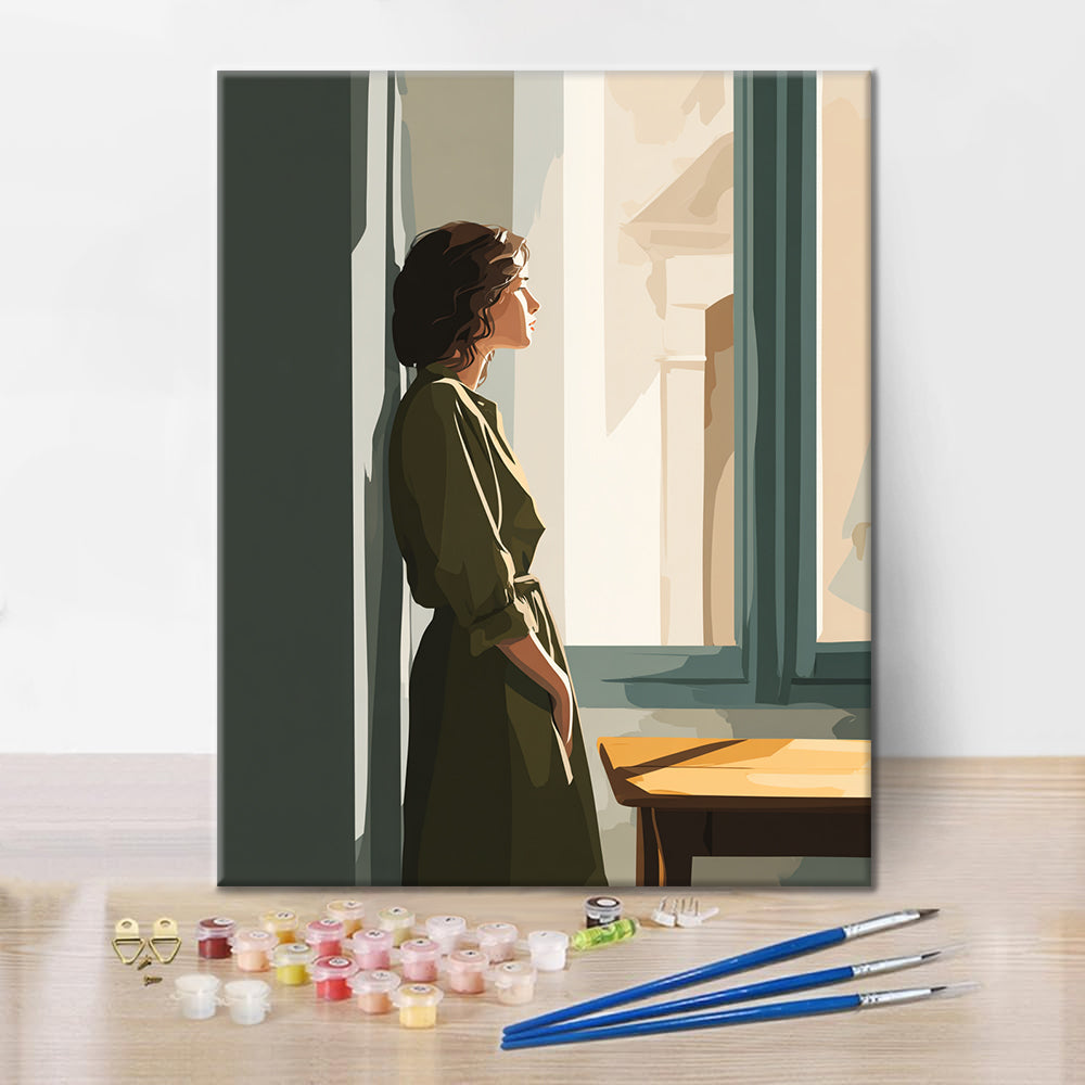 Fensterfigur – Malen nach Zahlen