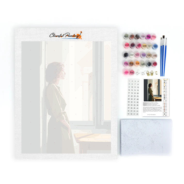 Fensterfigur – Malen nach Zahlen