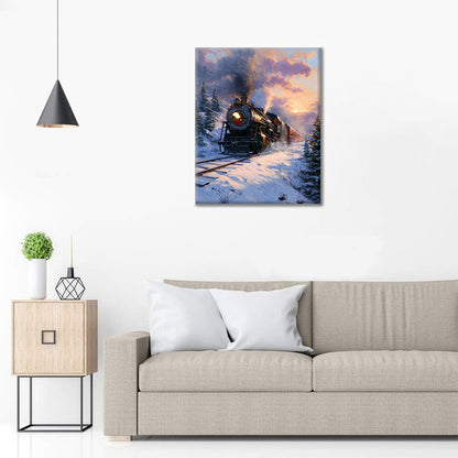 Winter Express – Malen nach Zahlen