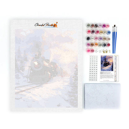 Winter Express – Malen nach Zahlen