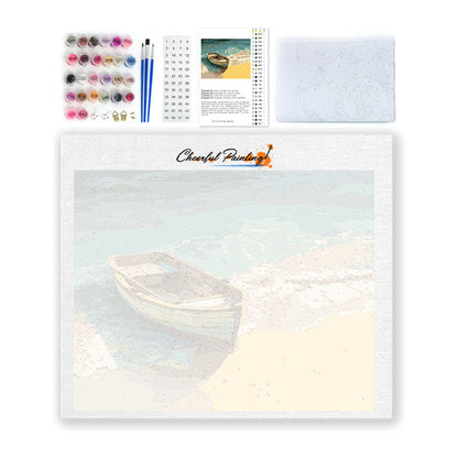 Holzboot – Malen nach Zahlen