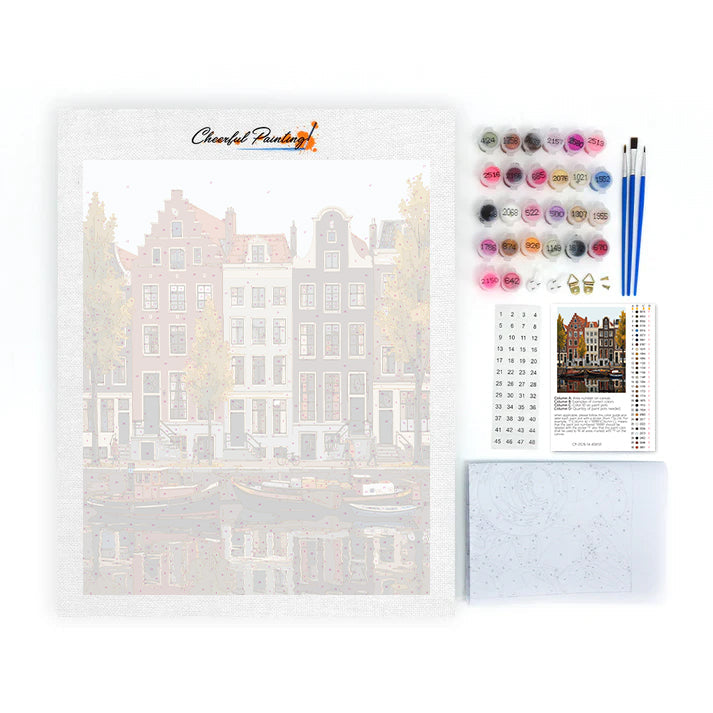 Stadt der Kanäle – Malen nach Zahlen