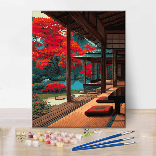 Japanisches Holz – Malen nach Zahlen