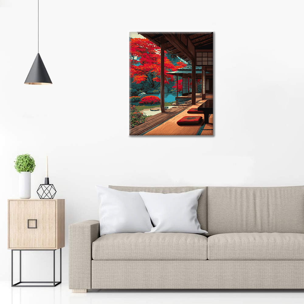 Japanisches Holz – Malen nach Zahlen