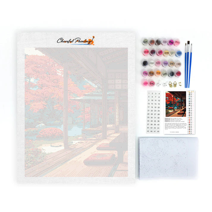 Japanisches Holz – Malen nach Zahlen