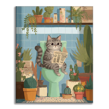 Kitty liest – Malen nach Zahlen