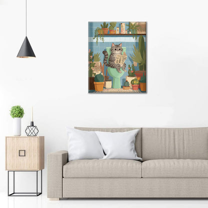 Kitty liest – Malen nach Zahlen