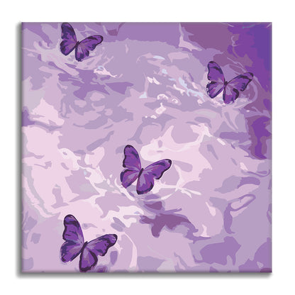 Violet Dreamscape – Mini-Malen nach Zahlen