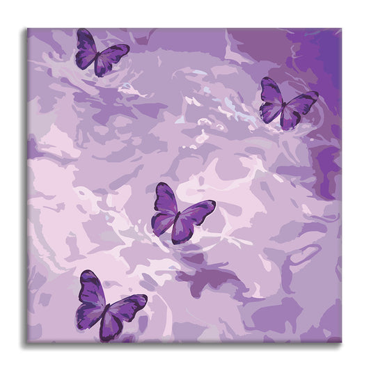 Violet Dreamscape – Mini-Malen nach Zahlen