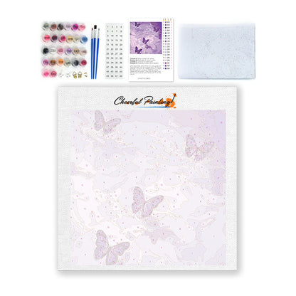 Violet Dreamscape – Mini-Malen nach Zahlen