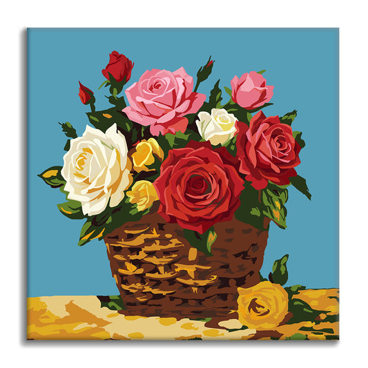 Farben der Romantik – Mini-Malen nach Zahlen