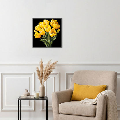 Goldene Einsamkeit – Mini-Malen nach Zahlen