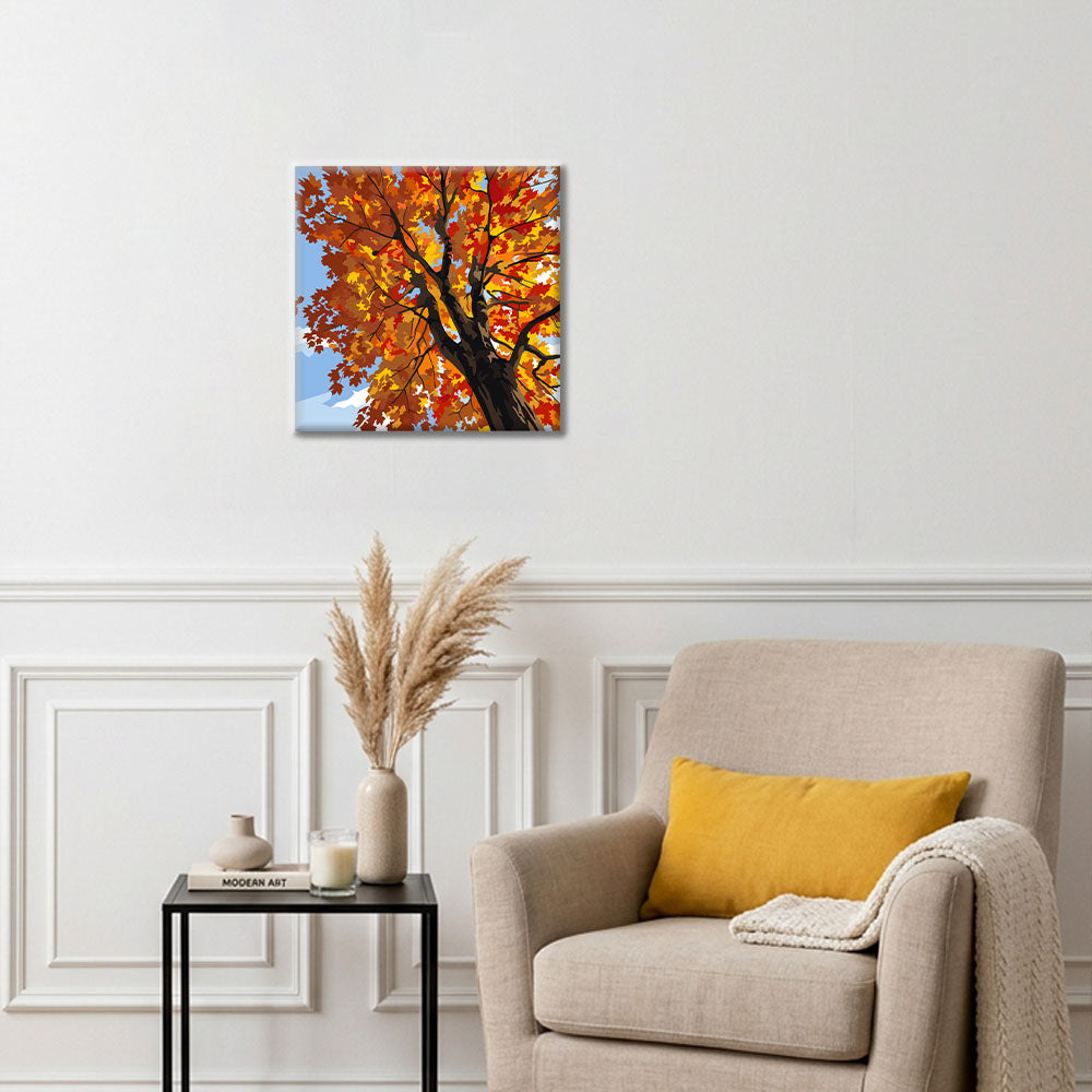 Maple Sky Harmony – Mini-Malen nach Zahlen