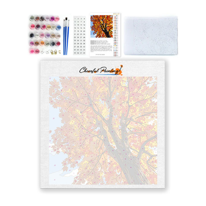 Maple Sky Harmony – Mini-Malen nach Zahlen