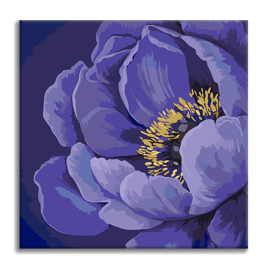 Mitternachtsblüte – Mini-Malen nach Zahlen