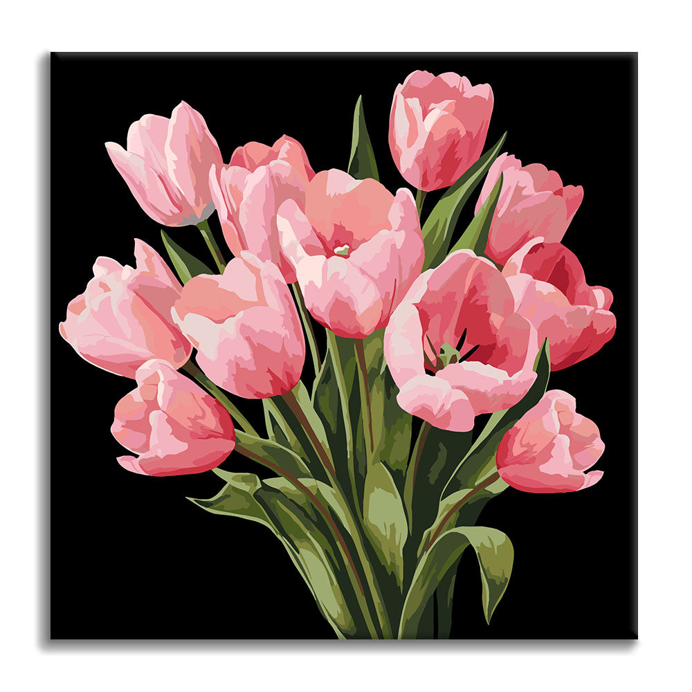 Mitternachtstulpen – Mini-Malen nach Zahlen