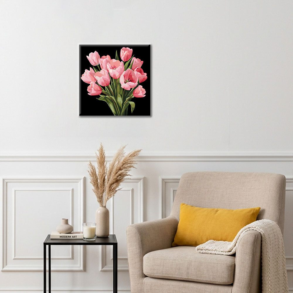 Mitternachtstulpen – Mini-Malen nach Zahlen