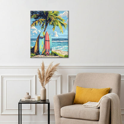 Surfbrett – Malen nach Zahlen