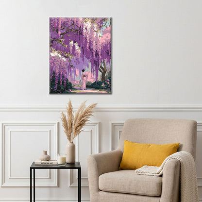 Der Glyziniengarten – Malen nach Zahlen