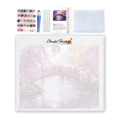 Glyzinienruhe – Malen nach Zahlen