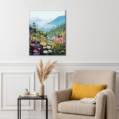 Bergblüte – Malen nach Zahlen