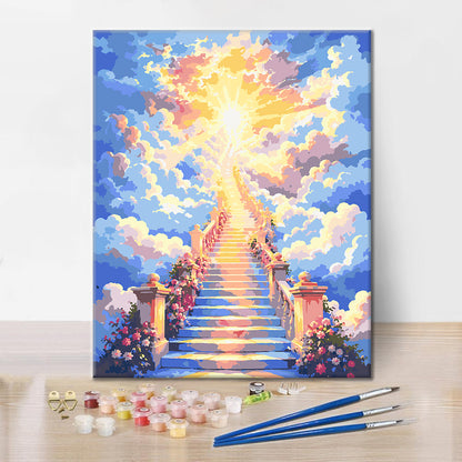 Treppe zum Himmel – Malen nach Zahlen