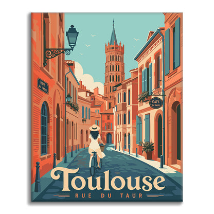 Toulouse Travel Street – Malen nach Zahlen