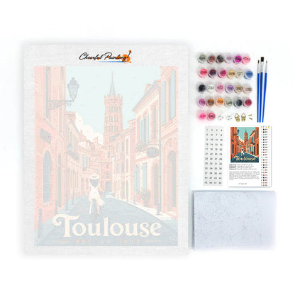 Toulouse Travel Street – Malen nach Zahlen